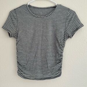 Striped Gray Lululemon T-Shirt